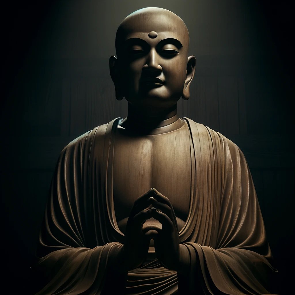 深大寺の秘仏、元三大師像のイメージ図。