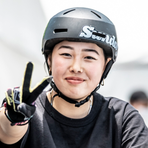 ene Naito, talented BMX Freestyle Park rider, born in Chigasaki, Kanagawa, on Jan 31, 2006, competing at Mynavi Japan Cup 2024.